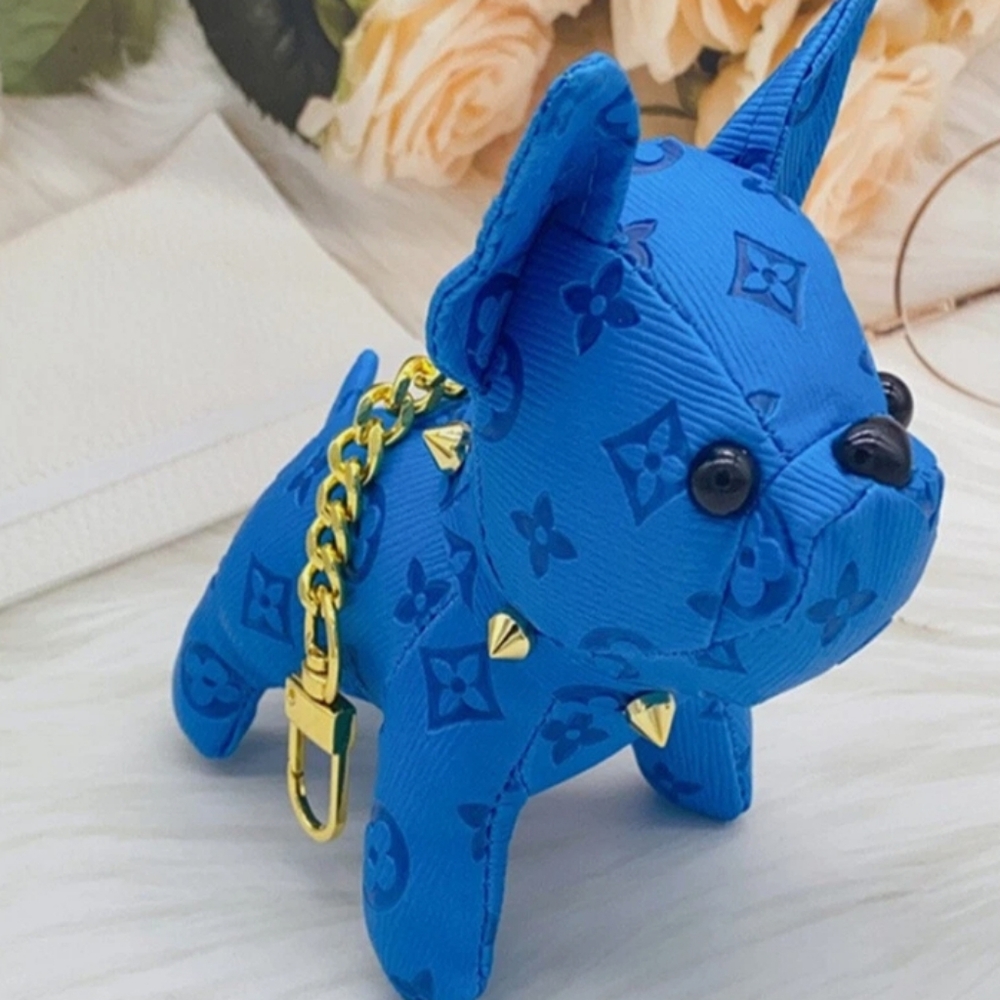 BULLDOG POPULAR PRINT BAG CHARM/KEY CHAIN